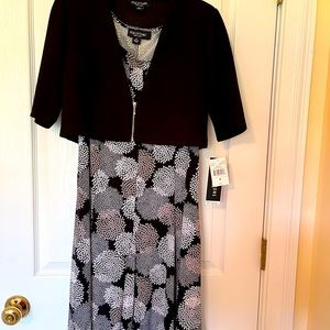 Ladies 2 piece Perception dress with short black jacket